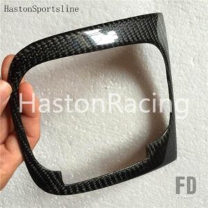 RHD カーボンインテリアシフターカバーシフトトリムフォルクスワーゲン VW ゴルフ 5 MK5 V GTI R32 2004 ? 2008