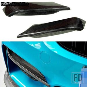 M スタイルカーボンフロントバンパーフィントリム装飾 BMW F82 M4 F80 M3 2014-2016