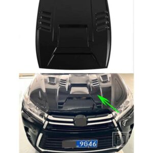 トヨタハイランダー SUV XU50 ABS ブラックフロントエンジンカバーフード ACCESORIOS パラ自動 2013-2020