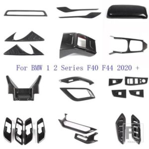 BMW 1 シリーズ 2 シリーズ F40 F44 2020-2024 ABS カーボンスタイル自動ガラスリフトフレーム装飾カバーインテリアアクセサリー