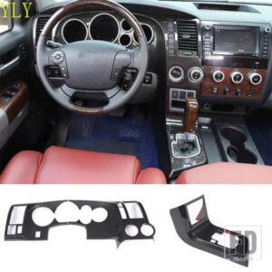 2007-2013 トヨタタンドラ ABS カーボンカースタイリングダッシュボード大型パネル装飾カバーステッカー内装部品