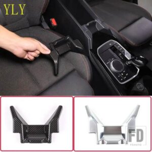 BMW 1 2 シリーズ F40 F44 2020-2024 ABS カーボンカーセンターコンソールアームレストボックスフロント装飾パネルステッカーアクセサリー