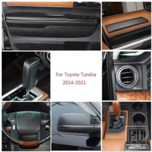 2014-2021 トヨタタンドラ ABS マットブラックカースタイリング内装外観装飾ステッカーアクセサリー
