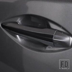 インフィニティ Q50 Q50L 2015-22 PVC ブラックドアハンドルトリムステッカーカーアクセサリー