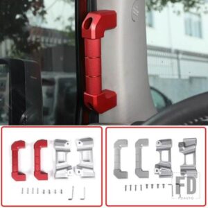2007-2021 トヨタ FJ クルーザー合金レッド/カースタイリング A ピラーハンドルカバーステッカーアクセサリー