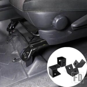 2007-2021 トヨタ FJ クルーザー合金黒フロントシート強化ブラケット室内装飾アクセサリー