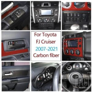 2007-2021 トヨタ FJ クルーザー ABS カーボンガラスリフトフレームステッカー内外装アクセサリー