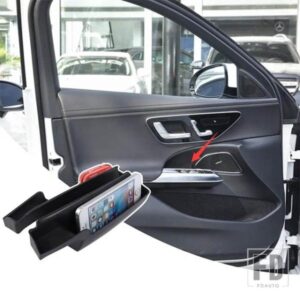 メルセデス ベンツ E クラス W214 2024 + ABS ドア収納ボックスフロントドア収納ボックス携帯電話トレイキー収納ボックス