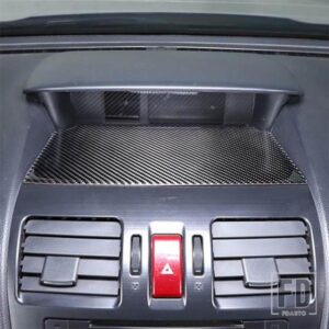 スバルフォレスター 2013-18 ソフトカーボンカーセンターコンソール収納タンクパネル滑り止めカバートリムステッカーカーアクセサリー