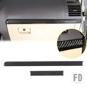 トヨタクルーザープラド J150 150 2010-2017 ダッシュボードセンターコンソールサイド装飾ストリップソフトカーボンアクセサリー