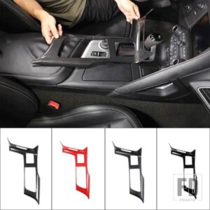 2014-19 シボレーコルベット C7 Z06 ABS カーボンカースタイリング中央制御カップホルダーパネルフレームステッカーカーパーツ