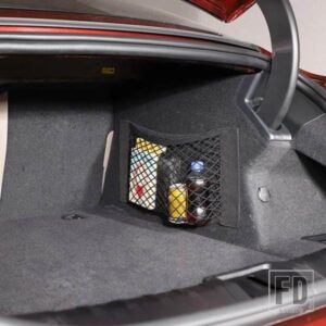 ポルシェタイカン 2019-22 ポリエステル黒トランク収納ネットバッグ貨物収納ネットカーアクセサリーインテリア