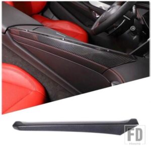 100% カーボンシボレーコルベット C8 スティングレイ Z51 Z06 2020-2023 インテリアキットカーセンターコントロールサイドパネルトリムカバー