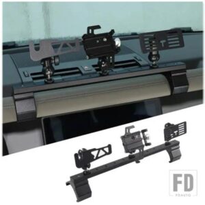 ランドローバーディフェンダー 110 P400 HSE 2020-2023 2024 合金カーセンターコントロール多機能電話ホルダーアクセサリー