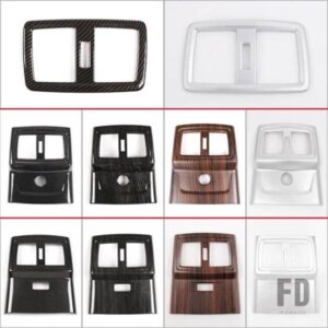 2016-2021 BMW X1 F48 X2 F47 ABS カーボンカースタイリングリアエアコンエアアウトレットフレームステッカー内装部品
