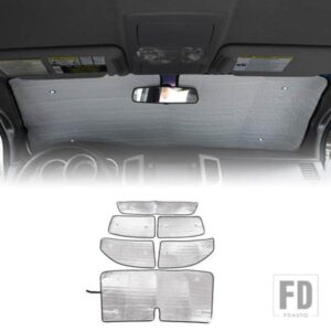 トヨタタコマ 2007-2022 アルミ箔フロントガラス全窓ガラス抗 UV サンシェード車アクセサリー