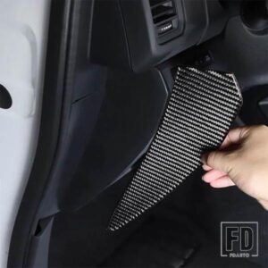 日産フロンティア 2024 + ソフトカーボンドア衝撃パッドアンチクラッシュステッカーインテリアアクセサリー