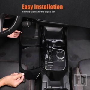 BMW 2 シリーズ F44 2020-2024 PVC ブラック中央制御ギアパネルフレーム中央制御ギアボックスステッカーカーアクセサリー