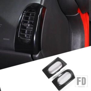 シボレーコルベット C6 2005-2013 ABS カーボンカースタイリングダッシュボードサイドエアアウトレットフレームカバートリムステッカーアクセサリー