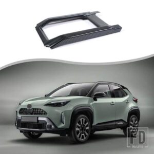 トヨタヤリスクロス 2024 + ABS カーボンカースタイリングフロントドレンカップフレームステッカーインテリアアクセサリー