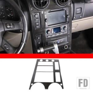 ハマー H2 2003-2007 ソフトカーボン中央制御ナビゲーションフレームカバートリムステッカーカーアクセサリー