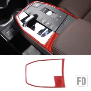 BMW X1 U11 2023-2024 カーセンターコントロールシフトパネルフレーム装飾ステッカーソフトカーボンカーアクセサリー