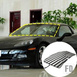 2005-2013 シボレーコルベット C6 アルミ箔フロントガラス UV サンシェードカーアクセサリー
