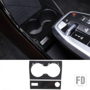 BMW X1 U11 2023-2025 ABS 中央制御水カップホルダーパネル装飾フレームインテリアアクセサリー LHD