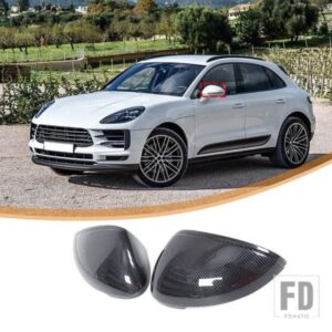 ポルシェマカン 2011-2021 ABS カーボン外装バックミラーカバーステッカーカーアクセサリー