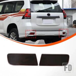 トヨタランドクルーザープラド FJ150 150 2010-2023 ABS リアフォグライト黒化部分装飾ステッカーアクセサリー