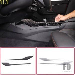 BMW 1 2 シリーズ F40 F44 2020-2024 ABS カーボンカーセンターコントロールギアパネル側装飾ストリップステッカーアクセサリー