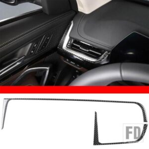 BMW X1 IX1 U10 U11 2023-2024 サイドエアアウトレットフレーム装飾ステッカーソフトカーボンインテリアアクセサリー LHD