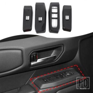 トヨタランドクルーザープラド 2024 + ABS WINDOWS コントロールパネル装飾ステッカーインテリアアクセサリー