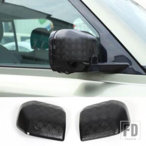 ランドローバーディフェンダー 90 110 130 2020-2024 車 ABS 高輝度黒サイドバックミラーカバートリムカーアクセサリー