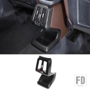 2023-2024 BMW X1 U11 ABS カーボンリアエアコンアウトレットアンチキックカバーステッカーインテリアアクセサリー