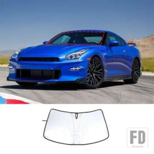 日産 GTR R35 2008-2020 フロントガラスサンシェードブロック紫外線リフレクター自動窓サンシェードバイザーシールドカバーアクセサリー
