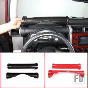 2007-2021 トヨタ FJ クルーザー ABS カーボンカーモデリングダッシュボード円筒装飾ストリップステッカーカーパーツ