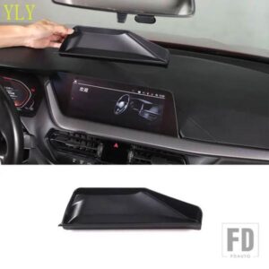 BMW 1 2 シリーズ F40 F44 2020-2024 ABS ブラックカーナビゲーションリア収納ボックス携帯電話トレイ装飾アクセサリー 1 個