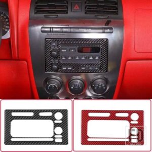 2005-2009 ハマー H3 ソフトカーボンカースタイリング中央制御表示パネルカバーステッカーインテリアアクセサリー