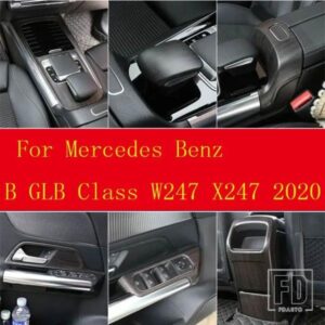 オーク木目メルセデスベンツ B GLB クラス W247 X247 2020-2022 内装カバートリムステッカーカーアクセサリー