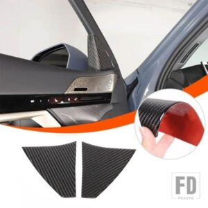 BMW 5 シリーズ G60 2023 + インテリア A ピラー装飾ステッカーソフトカーボンインテリアアクセサリー