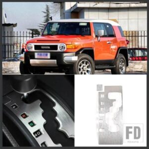2007-2021 トヨタ FJ クルーザー合金レッド/ギアシフトアンチスクラッチシートインテリアアクセサリー LHD