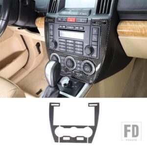 2007-2012 ランド??ローバーフリーランダー 2 ソフトカーボンカーエアコン調整スイッチカバーステッカーカーアクセサリー