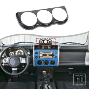 トヨタ FJ クルーザー 2007-2021 ABS カーボンダッシュボードコンパスフレーム三連祭壇コンビネーションカバーインテリアアクセサリー