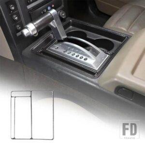 ハマー H2 2003-2007 ソフトカーボンセンターギアインジケーターフレーム装飾ステッカーインテリアアクセサリー
