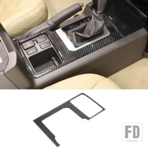 トヨタランドクルーザープラド FJ150 150 中央制御ギアパネルフレームステッカーソフトカーボンインテリアアクセサリー