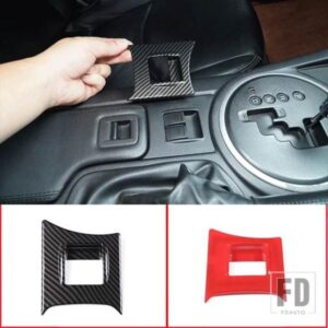 2009-2014 マツダ MX-5 NC ABS カーボンカースタイリングガラスリフトボタンフレームステッカー車内アクセサリー