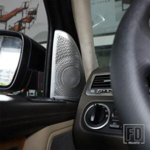 ランドローバーレンジローバースポーツ L320 2010-13 ステンレスドアツイーターオーディオスピーカーカバートリムステッカーカーアクセサリー