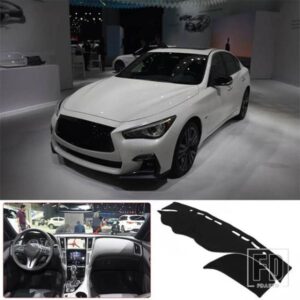 インフィニティ Q50 2018-2020 ダッシュボード日焼け止めマットダッシュボードノンスリップカーペット反射防止パッドアクセサリー LHD