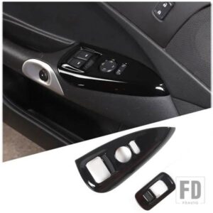 シボレーコルベット C6 2005-2013 ABS ガラスリフティングフレーム装飾ステッカーインテリアアクセサリー